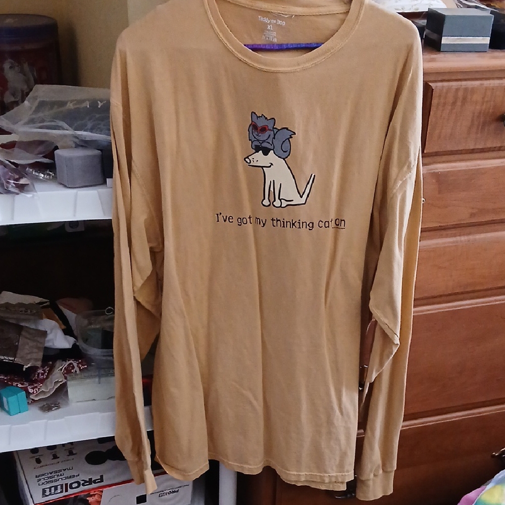 Teddy The Dog Long Sleeve Shirt Size XL